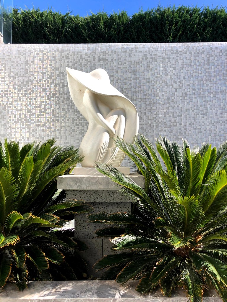 Luxury pool renovation featuring modern ceramic tiles and upgraded pool coping in Sydney, designed by Quasar Pools – specialists in pool resurfacing and tiling.